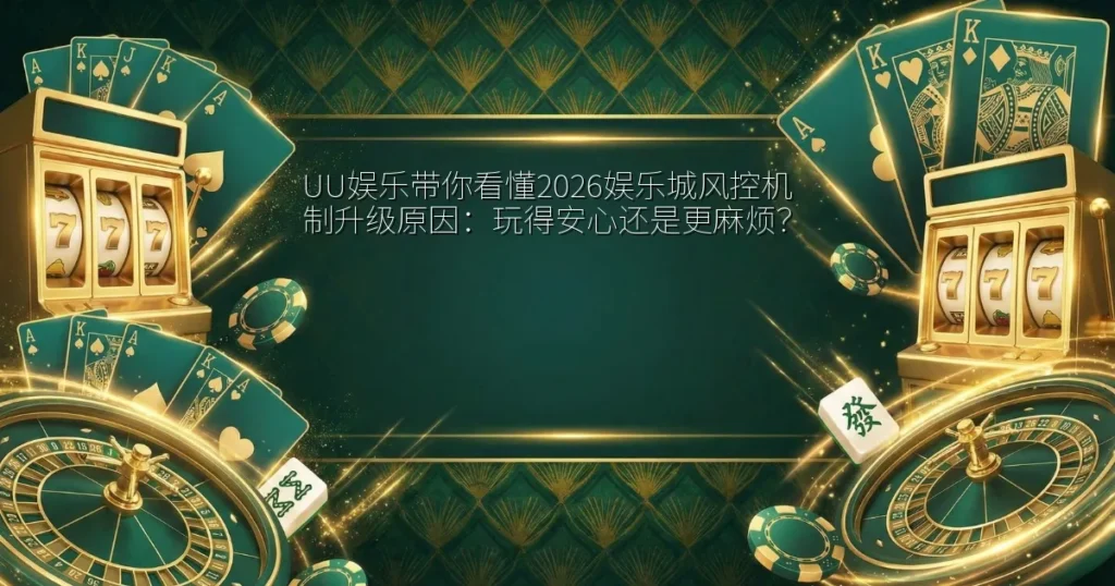 UU娱乐带你看懂2026娱乐城风控机制升级原因：玩得安心还是更麻烦？